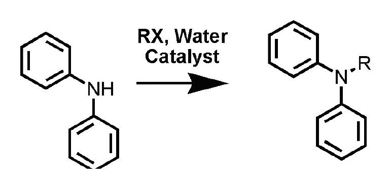 Reaction scheme: N-alkylation in water