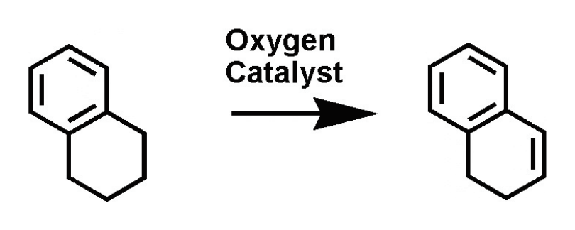 Reaction scheme: Dehydrogenation / oxidation with air